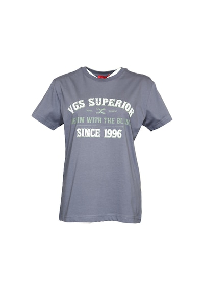 Vigoss Baskılı Kadın Regular T-shırt Washed 13756-30166 Antrasit