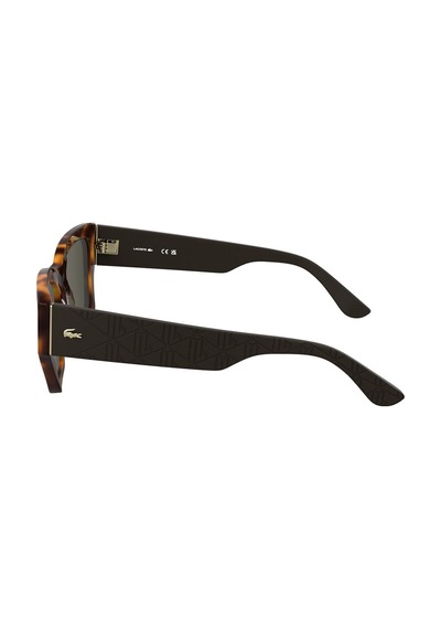 Lacoste L 6053s 214 52 Kadın Cat Eye Kırçıllı Kahverengi Kemik Güneş Gözlüğü Kahverengi