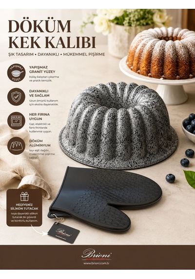 Stone Age Dilimli Kek Kalıbı -6010 Siyah