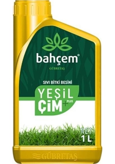 Gübretaş Bahçem Yeşil Çim Plus Sıvı Bitki Besini 1Lt