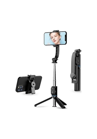 Axya C01 Çok Amaçlı Selfie Çubuğu Masa Üstü Tripod Kumandalı Selfie 360 Derece Dönebilir 107 Cm
