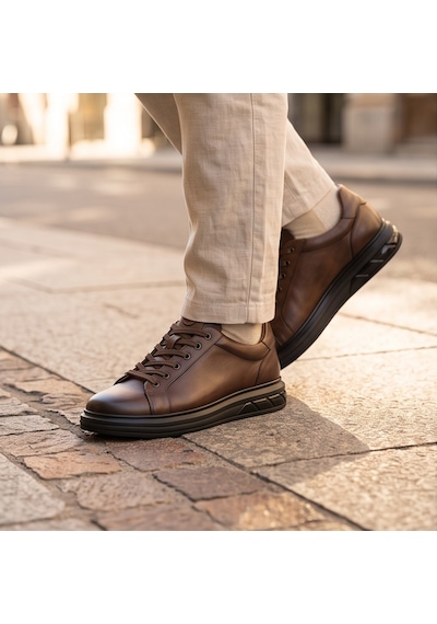2274-zanelle Hakiki Full Duble Deri Üst Kalite Premıum Erkek Sneaker Ayakkabı Kahverengi 2274-zanelle Hakiki Full Duble Deri Üst Kalite Premıum Erkek Sneaker Ayakkabı Kahverengi