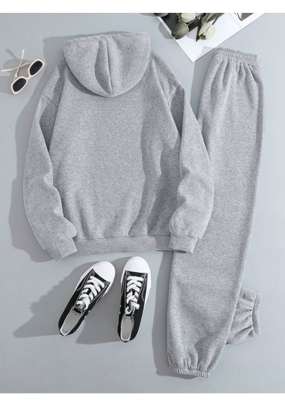 Siyah Brooklyn New York Baskılı Kapüşonlu Sweatshirt Ve Eşofman Altı Eşofman Takımı Gri Siyah Brooklyn New York Baskılı Kapüşonlu Sweatshirt Ve Eşofman Altı Eşofman Takımı Gri