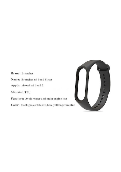 Ekılıf - Xiaomi Mi Band 3 Uyumlu - Kordon Silikon Kordon - Gri