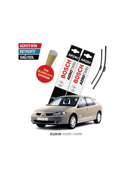 Bosch Aerotwin Renault Laguna 2 Silecek Takımı (2001-2007)