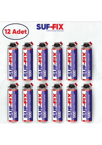 Suf-fix 500 Foam Cleaner Pu Köpük Temizleyici 500ml 12 Adet Toptan Paket