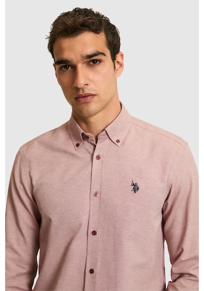 U.s. Polo Assn. Erkek Vişne Gömlek Basic 50324708-vr223
