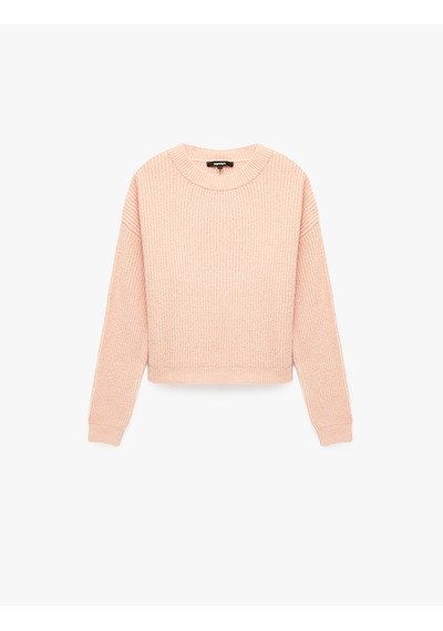 Koton Uzun Kollu Bisiklet Yaka Triko Kazak Pembe 7wak90293ht Gülkurusu