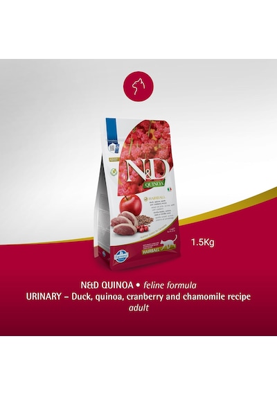 Quinoa Tahılsız Tüy Yumağı Önleyici Yetişkin Kedi Maması 1,5kg