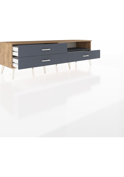 Hyperion Tv Ünitesi Tek Raflı 3 Çekmeceli 176x44x51 Çam-antrasit/antrasit Antrasıt/antrasıt Hyperion Tv Ünitesi Tek Raflı 3 Çekmeceli 176x44x51 Çam-antrasit/antrasit Antrasıt/antrasıt
