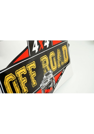 Arazi Aracı Off Road 4x4 Kaput Bagaj Sticker 28x18 Cm