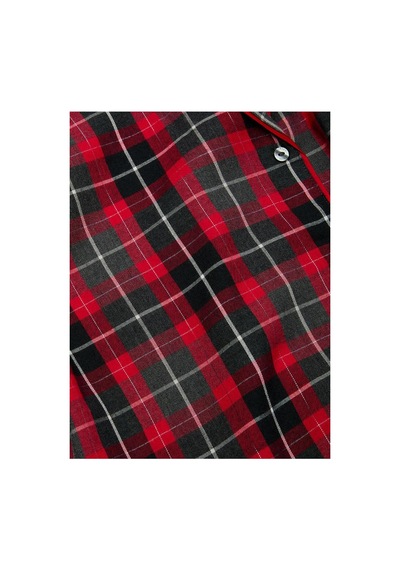 Victoria's Secret Flannel Uzun Pijama Takımı Kırmızı