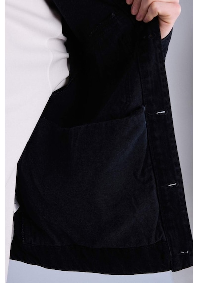 Defacto Regular Fıt Jean Ceket I0158ax26spnm40 Siyah-nm40
