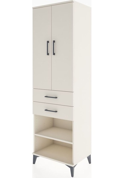Hyperion Dolap 2 Raflı 2 Çekmeceli Tek Askılı 60x44x195 Aytaş... Aytaşı