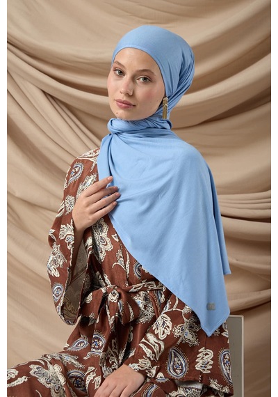 Silk Home Premium Penye Şal 65002-30 Bebe Mavi Çok Renkli