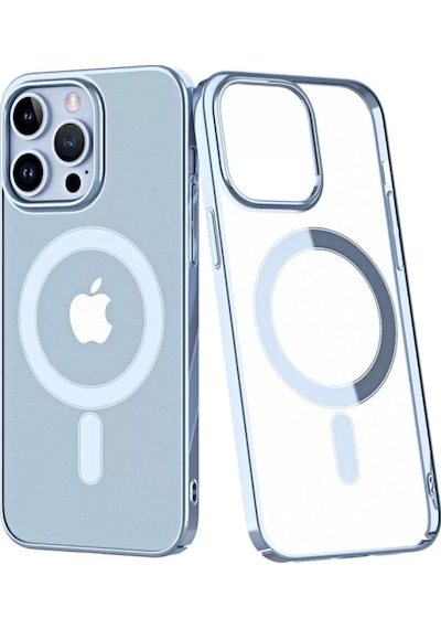 Newface Apple İphone 14 Pro Kılıf Element Magneticsafe Sert Kapak - Sierra Blue Mavi