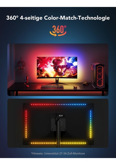 Monitör G1 İçin Govee Oyun Işığı, 27-34 İnç Tv Veya Pc İçin Tv Led Arka Işığı, Akıllı Rgbıc Wi-fi Tv Arka Işığı, 123 Sahne Modu Uygulama Kontrolü İle Çift Işık Boncukları, Alexa İle Uyumlu Siyah Monitör G1 İçin Govee Oyun Işığı, 27-34 İnç Tv Veya Pc İçin Tv Led Arka Işığı, Akıllı Rgbıc Wi-fi Tv Arka Işığı, 123 Sahne Modu Uygulama Kontrolü İle Çift Işık Boncukları, Alexa İle Uyumlu Siyah