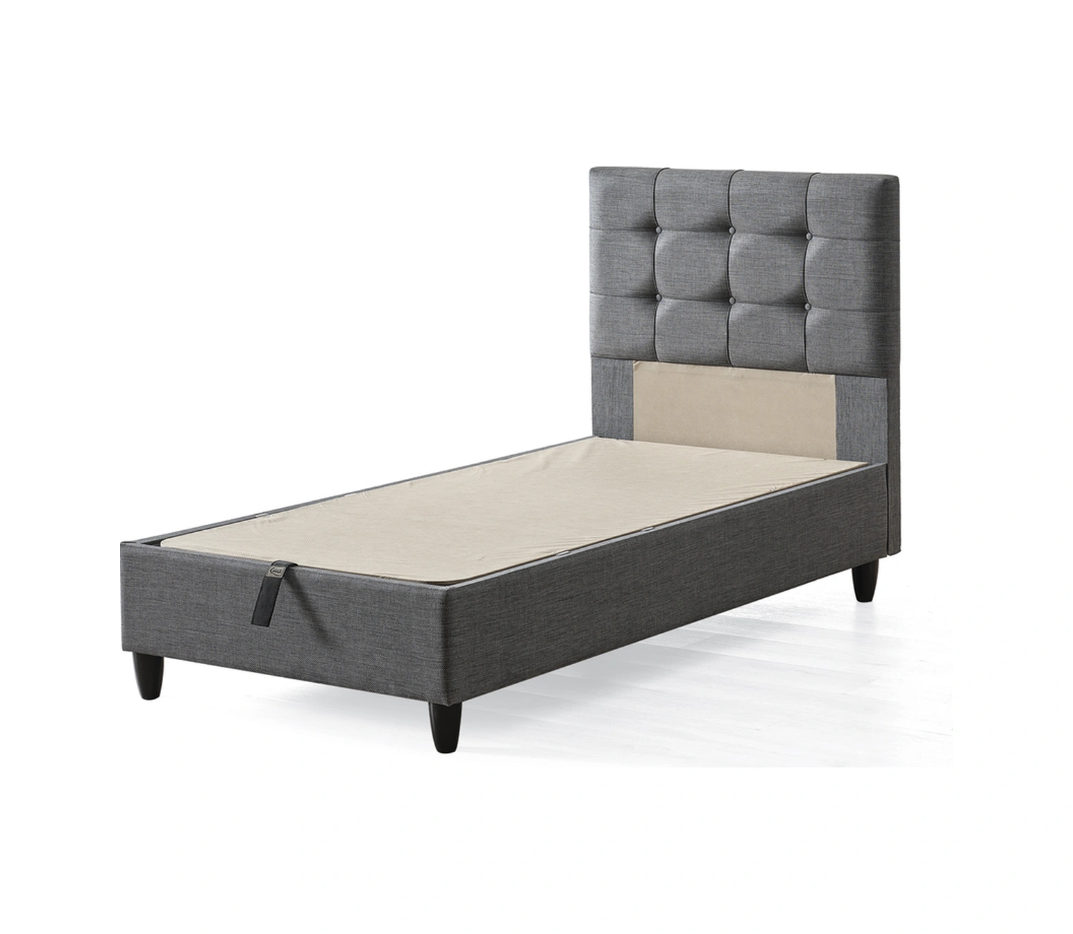 Mimoza Modeli Tek Kişilik Full Ortopedik Antibakteriyel Yataklı Baza Ve Başlık Takımı 3 Lü Set 120 x 200