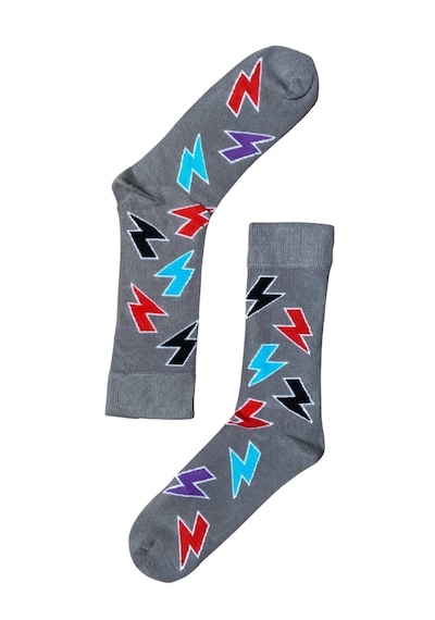The Socks Company 3'lü Desenli Erkek Çorap Set Çok Renkli