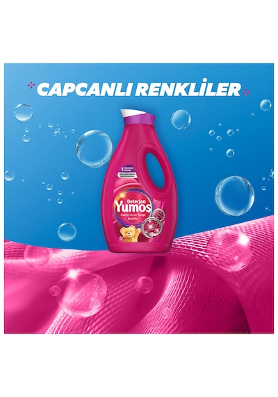 Yumoş Sıvı Bakım Deterjanı Renkliler 6'lı Dev Fırsat Paketi - 6 X 1690 Ml - Toplam 168 Yıkama 1690 ML