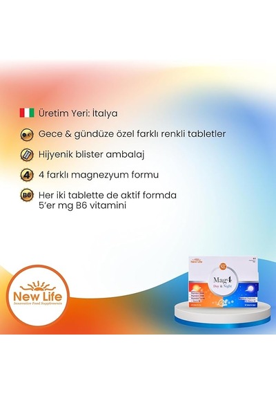 New Life Mag 4 Day 30 Tablet & Night 30 Tablet 3 Adet