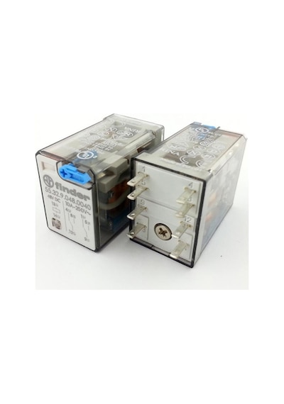 Finder Röle 55329048.0040 Soket Montaj AgNi 2CO10A Kilitlenebilir