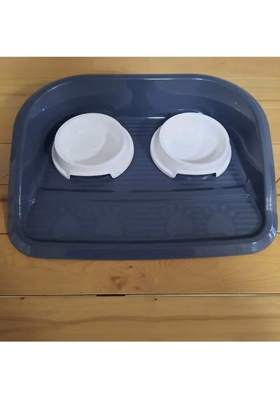 Kediler İçin Siperli 2 Li Mama Kabı 0.3 L Kapasiteli, Hijyenik Ve Prati