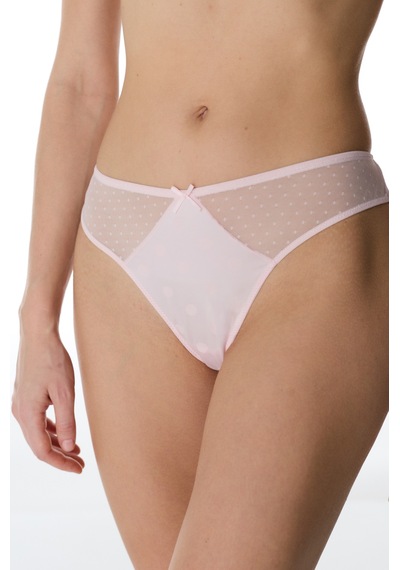 Penti Açık Pembe Dot Saten Brazilian Külot