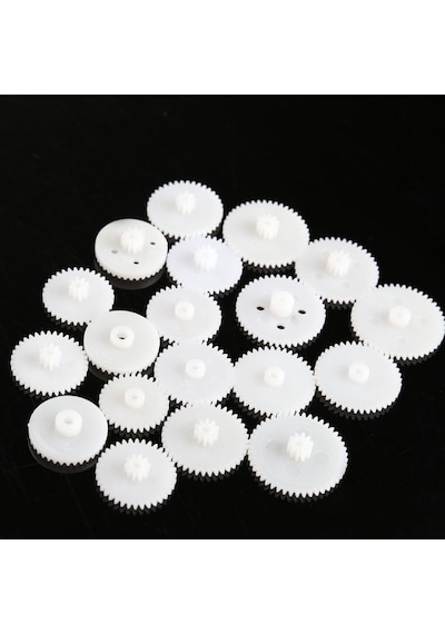 60 Parça Plastik Dişli Seti Rc Çark Arduino