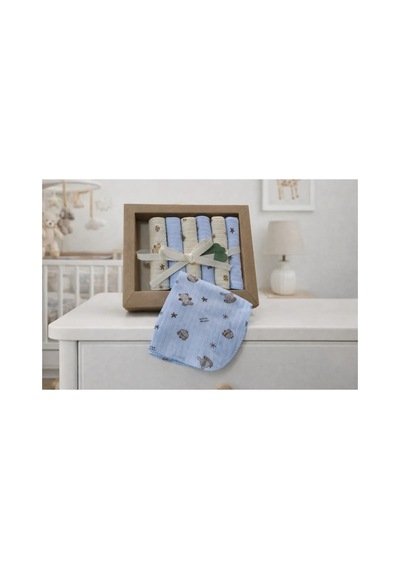 %100 Coton 7li Bebek Ağız Silme Mendili 05 Diğer