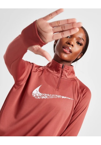 Nike Swift Dri-fıt Swoosh Run Dm7769-691 Kadın Koşu Üstü Uzun Kollu Top Kadın Sweatshirt Kiremit