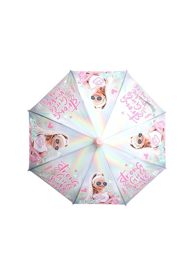 Strong Girl Pvc Koruma Kılıflı Çocuk Şemsiyesi - 3 - 12 Yaş Arası Çap : 85 Cm