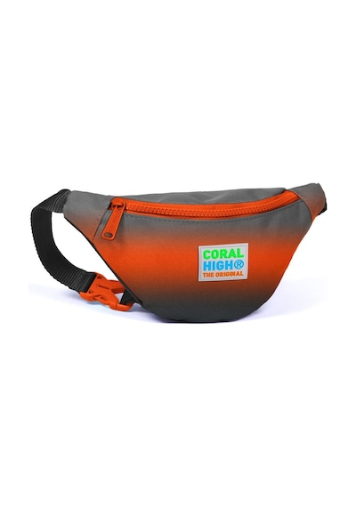 Coral High Erkek Çocuk Günlük Bel Çantası - Siyah Turuncu Gradyan Çok Renkli