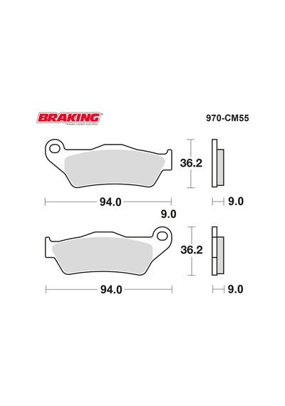BRAKING SİNTERLİ FREN BALATASI 970CM55
