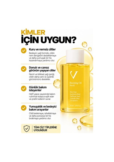 Korean Boosting Oil 100ml Vegan Yüz & Vücut Bakım Yağı Pirinç Kepeği Yağı Hassas Ciltler İçin