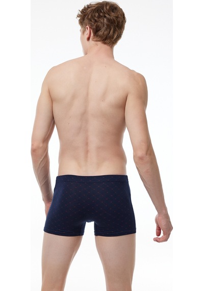 Malabadi Erkek 6'lı Lacivert Desenli Premium Collection Modal Boxer 6m251