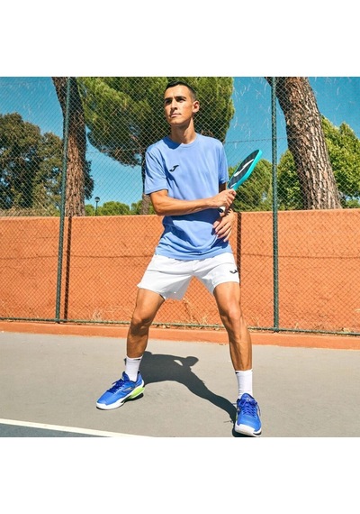 Joma 103984.715 Challenge Erkek Tenis Tişört - Açık Mavi