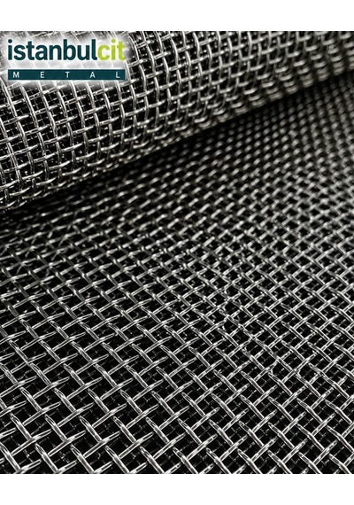 İstanbul Çit Metal 304 Paslanmaz Mesh Elek Teli 200 Mesh 0,05 Mm 1 X 30 Metre Rulo Filtre Süzgeç Eleme Teli Gri