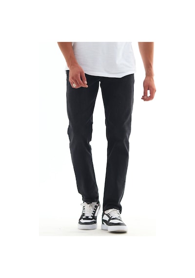 HLT Jeans Erkek Antrasit Fit Boru Paça Esnek Likralı Denim Jeans Kot Pantolon 001