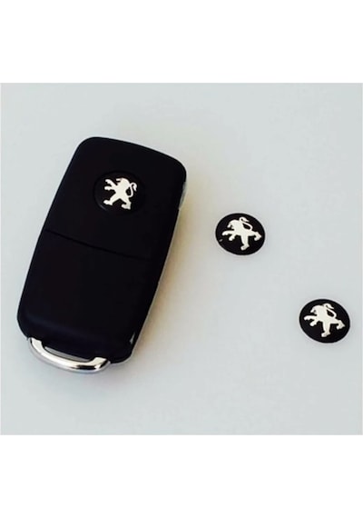 Peugeot Araç Anahtar Logo Amblemi Kumanda Logo Çap: 14 Mm 2 Adet