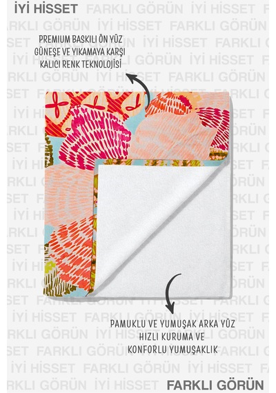 Ananas Tropikal Çiçekli Plaj Havlusu-bohem Akdeniz Renkli Havuz Deniz Hızlı Kuruyan Mikrofiber Havlu Yağmur Tozu
