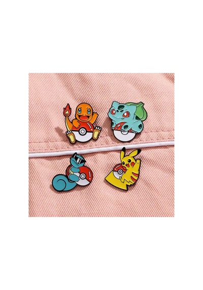 Pokemon Kadın Broş, Çocuk Broş, İğneli Broş Klipsli Broş Yaka Broşu Çeket Yaka İğnesi, Mineli B269