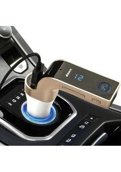 Ateştech Car-g7 Bluetooth Araç Fm Transmitter Usb Girişli Gold