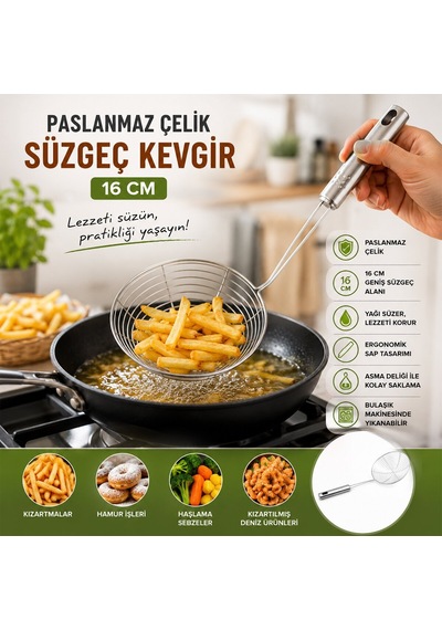 Pablıto Home Pbt-955 16cm Metal Kevgir - 10'li Paket Diğer