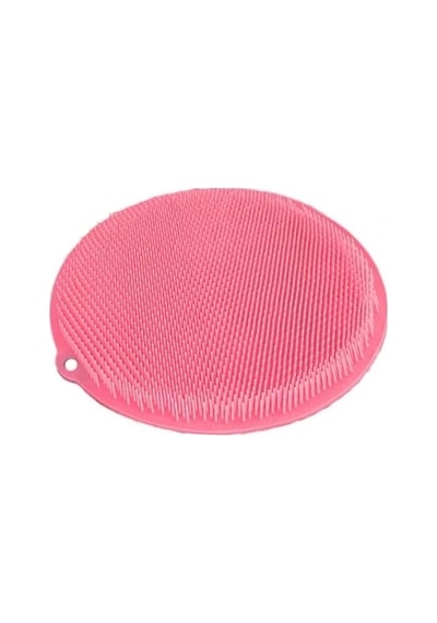 Yuvarlak Vantuzlu Banyo Sırt Kese Matı 26 Cm Çok Renkli