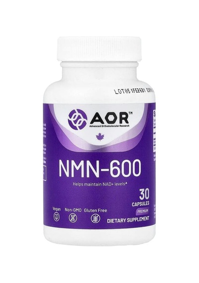 Advanced Orthomolecular Research Aor, Nmn-600, 30 Capsules 600 Mg Per Capsule