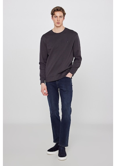 Wrangler Pamuklu Regular Fit Normal Kesim Bisiklet Yaka Logo Detaylı Sweatshirt Gri Wrangler Pamuklu Regular Fit Normal Kesim Bisiklet Yaka Logo Detaylı Sweatshirt Gri