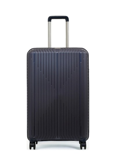 Ground Dikey Çizgili 3'lü Set Valiz 10728 Lacivert
