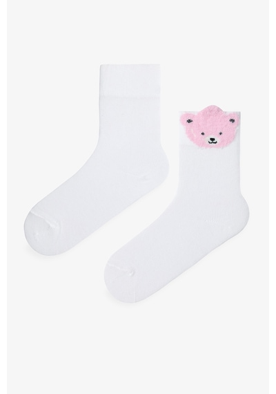 Penti Çok Renkli Kız Çocuk Pink Bear 2li Soket Çorap