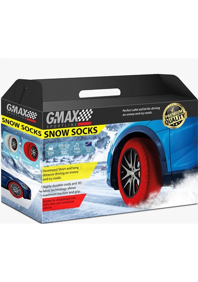 Gmax Oto Araba Lastik Anti Patinaj Kar Çorabı Kırmızı S Grup 2 1
